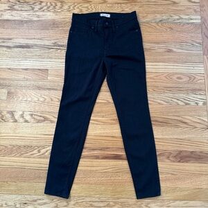 Madewell High Rise Skinny Women’s Jeans Carbondale Wash Black Size 28